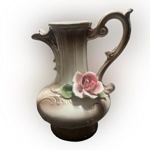 Vintage Capodimonte Porcelain Pitcher